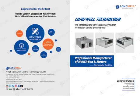 GDF GDF Series duct fan with square housing — catalogue cover