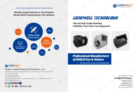 EC EC Dual Inlet Forward Centrifugal Blower — catalogue cover