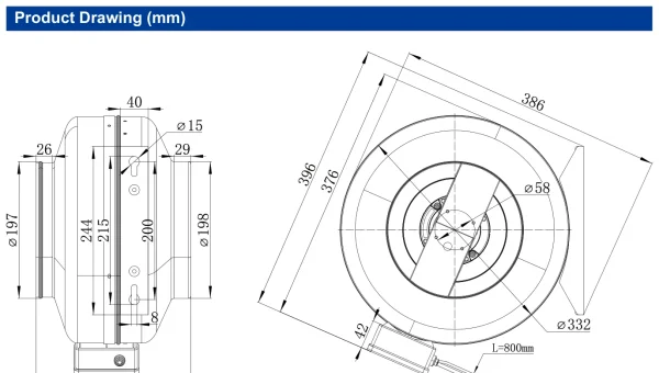 LWDD-200H-MBN-12 product photo