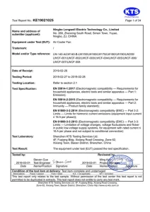 CE-EMC test report — LONGWELL certificate