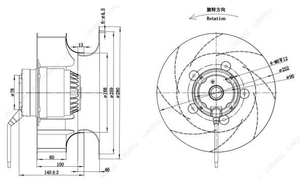 LWBA2D250-092NT-06 product photo