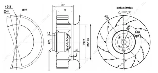 LWBA2D250-092NT-16 product photo