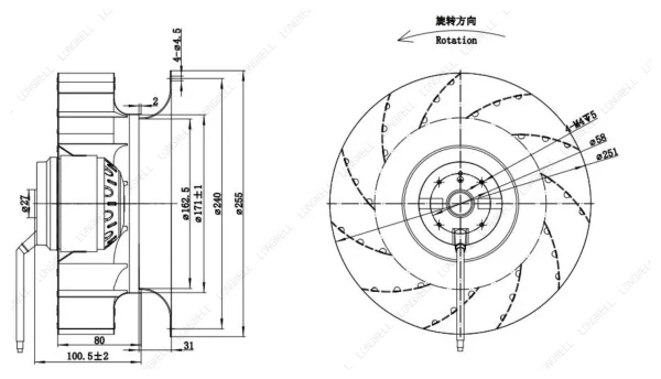 LWBA2E250-092NS-14 product photo