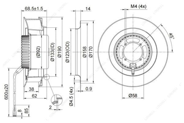 LWBD3G190-092NM-06 product photo