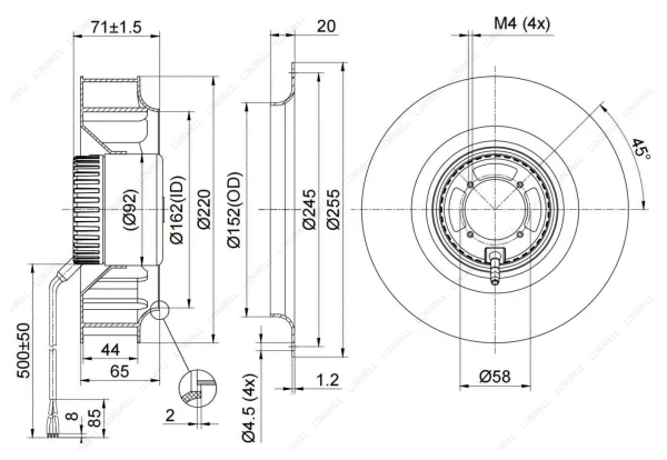 LWBD3G220-092NM-04 product photo