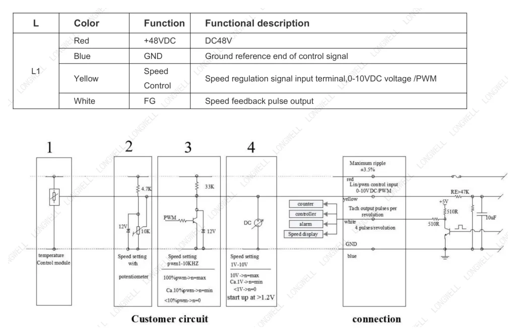 LWBD3G310-092NH-02 Wiring diagram
