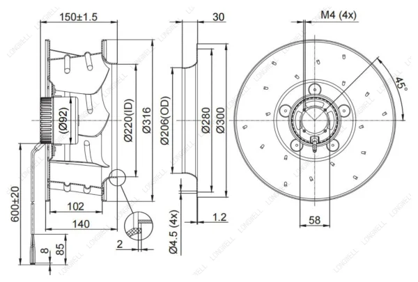 LWBD3G310-092NM-01 product photo
