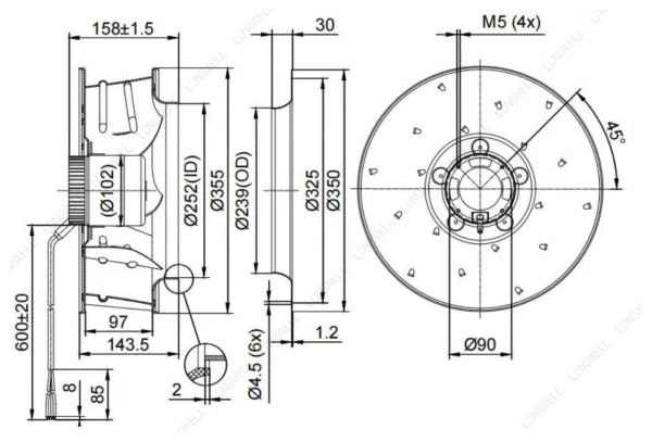 LWBD3G355-102NH-04 product photo