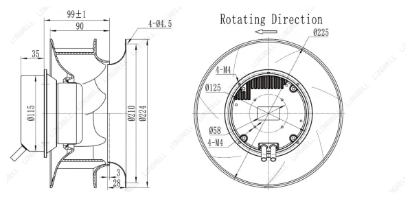 LWBE3G225-092NS-13 product photo