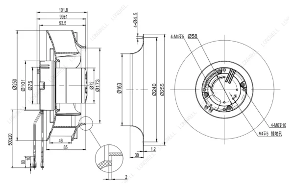 LWBE3G250-072NS-09 product photo
