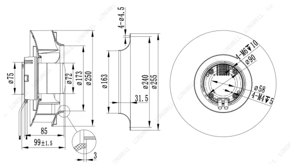 LWBE3G250-072NS-21 product photo