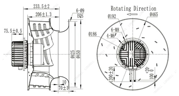 LWBE3G450-138NT-12 product photo