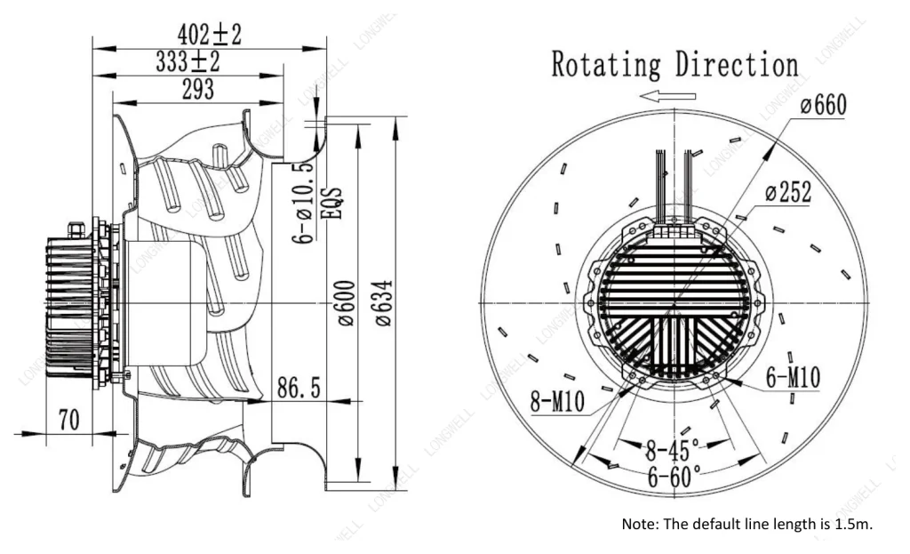 LWBE3G630-188NT-06 Dimensional drawing