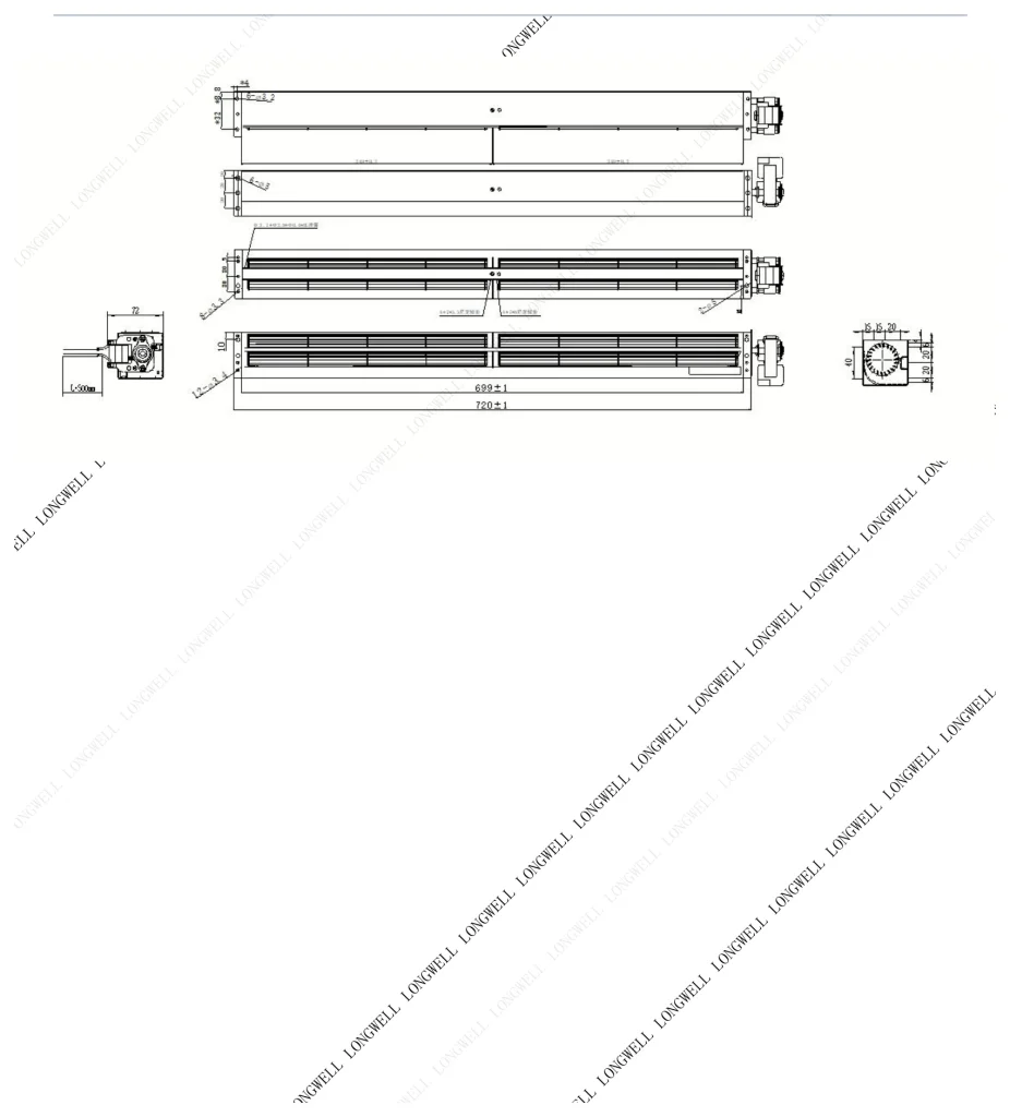 LWCA-40700SN-06 Dimensional drawing