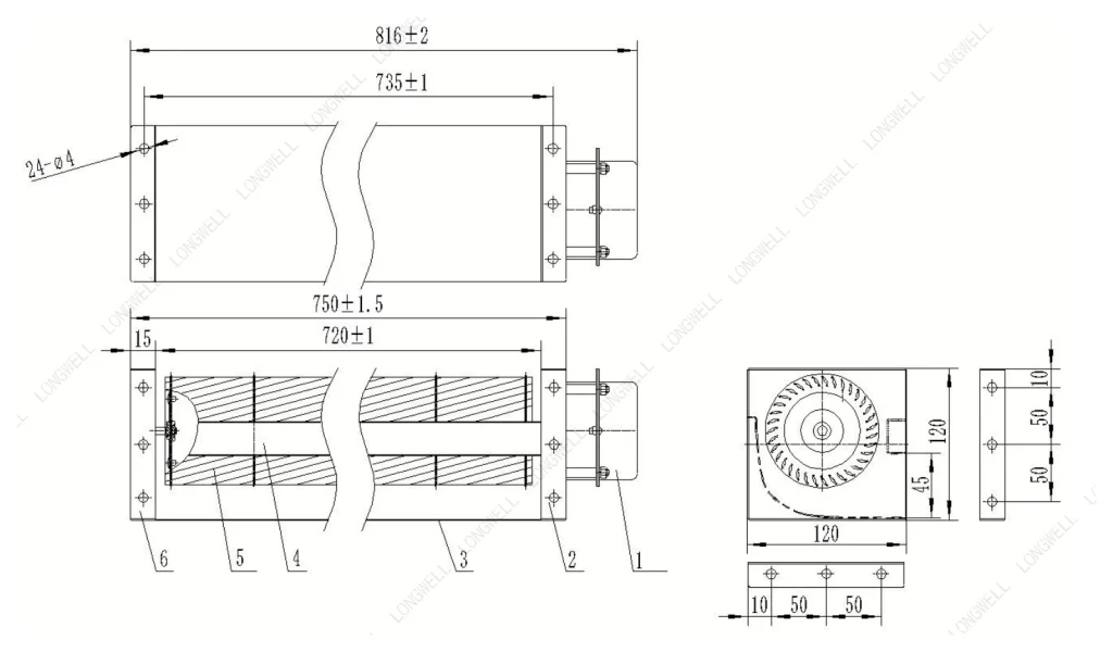 LWCA-80720SN-06 Dimensional drawing