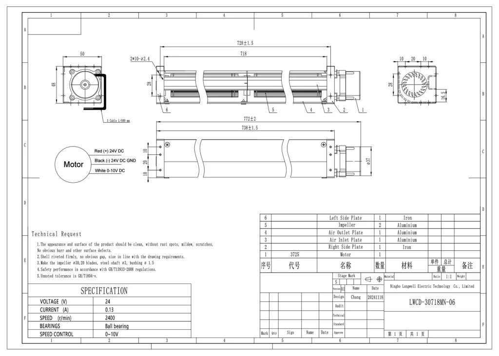 LWCD-30718MN-06 Dimensional drawing
