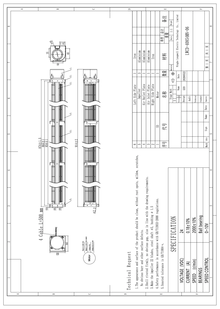 LWCD-40854MN-06 Dimensional drawing