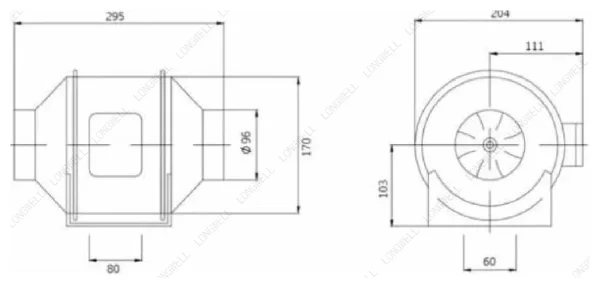 LWDA-100(4")S-PWN-14 product photo