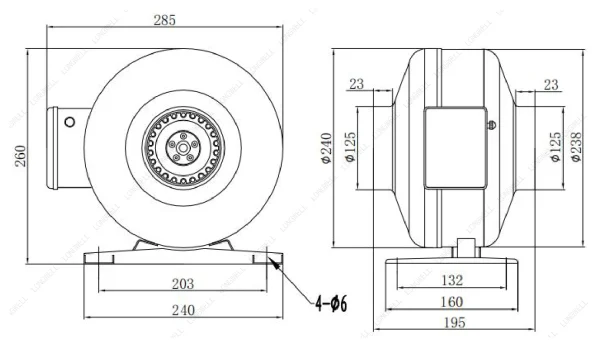 LWDA-125S-MBN-10 product photo
