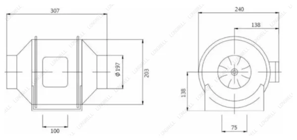 LWDA-200(8")S-PWN-09 product photo