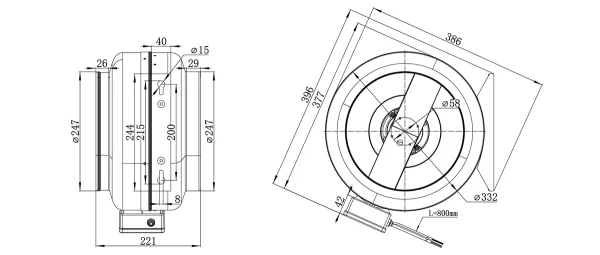 LWDA-250S-MBN-10 product photo