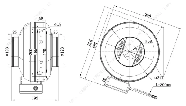 LWDD-125M-MBN-08 product photo