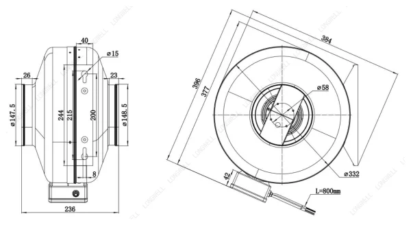 LWDE-150S-MBN-11 product photo