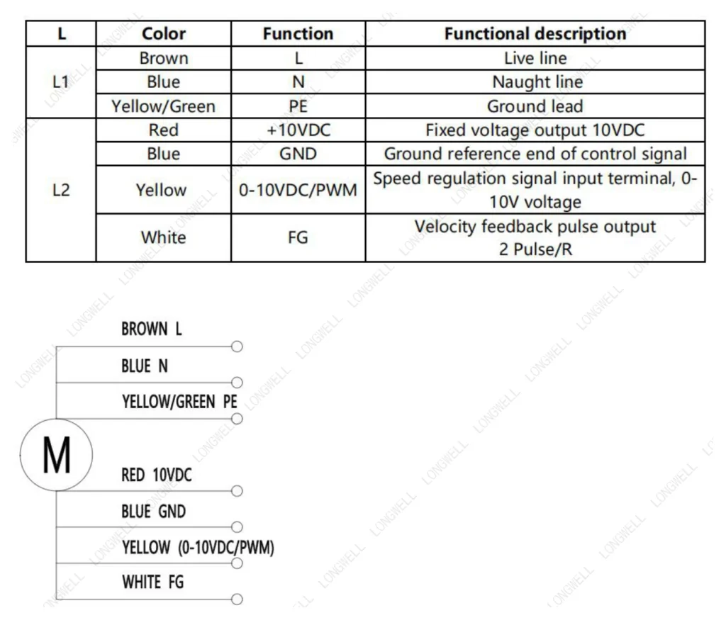 LWDE-250S-MBN-07 Wiring diagram
